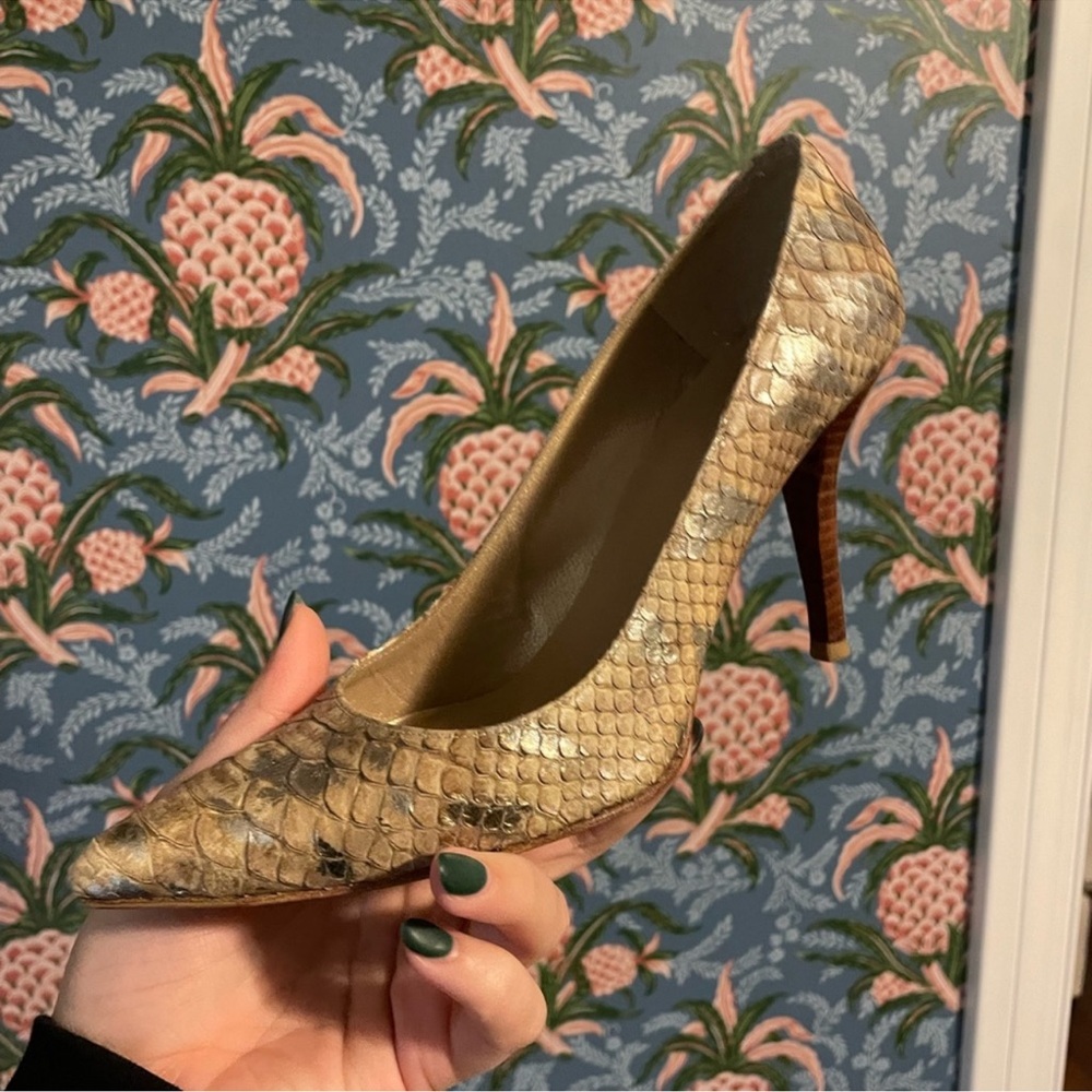 Stuart Weitzman Croc Heels - Vintage
